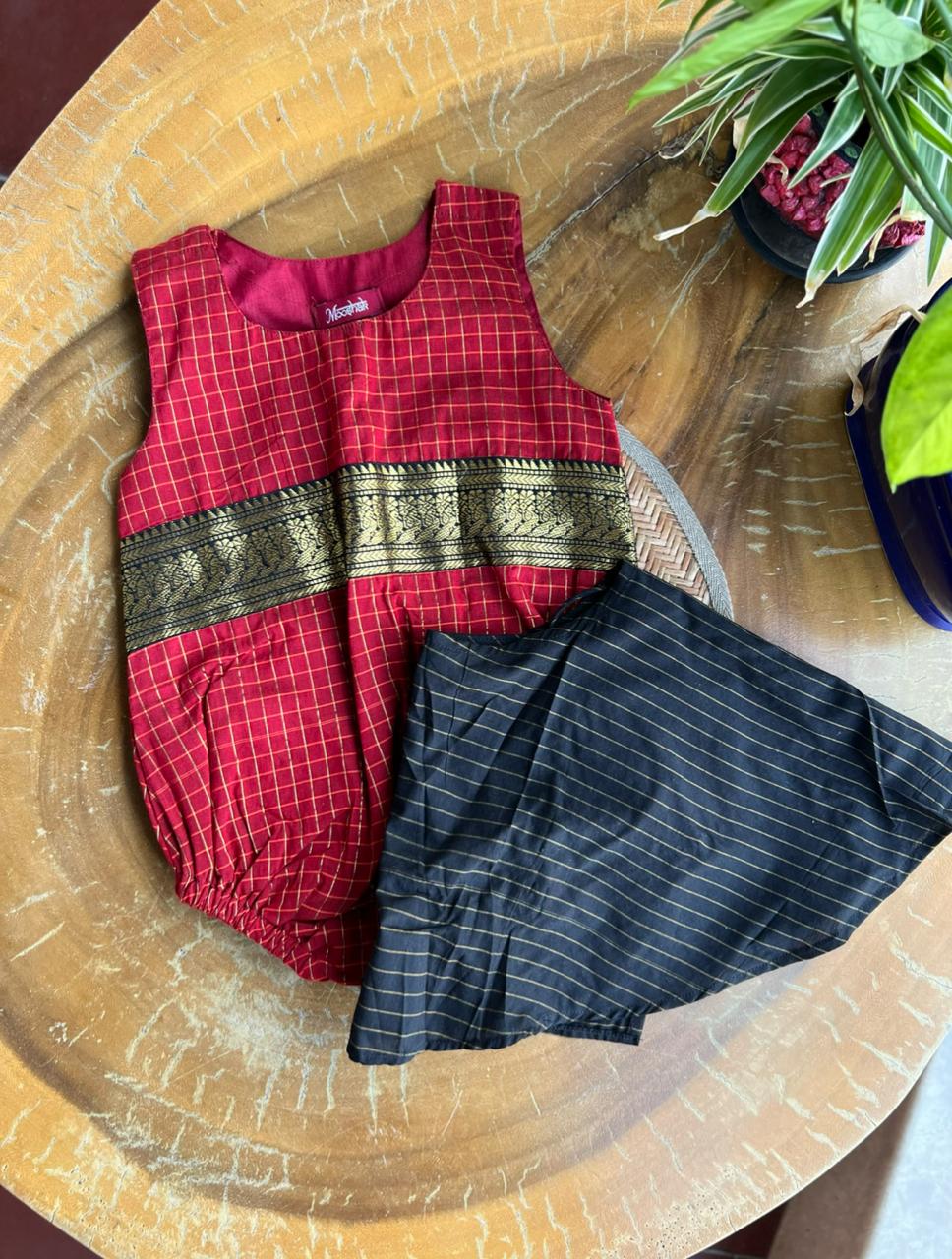 Rompers in Red checks