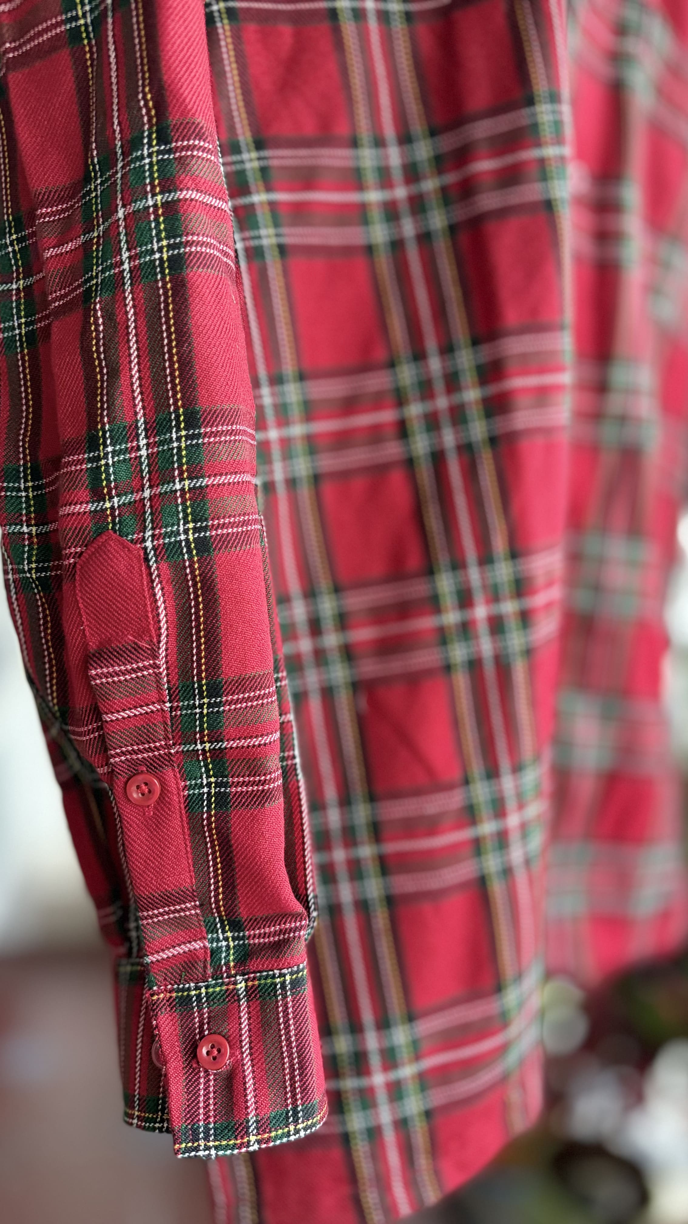 twinning father and son Christmas red shirt outfits