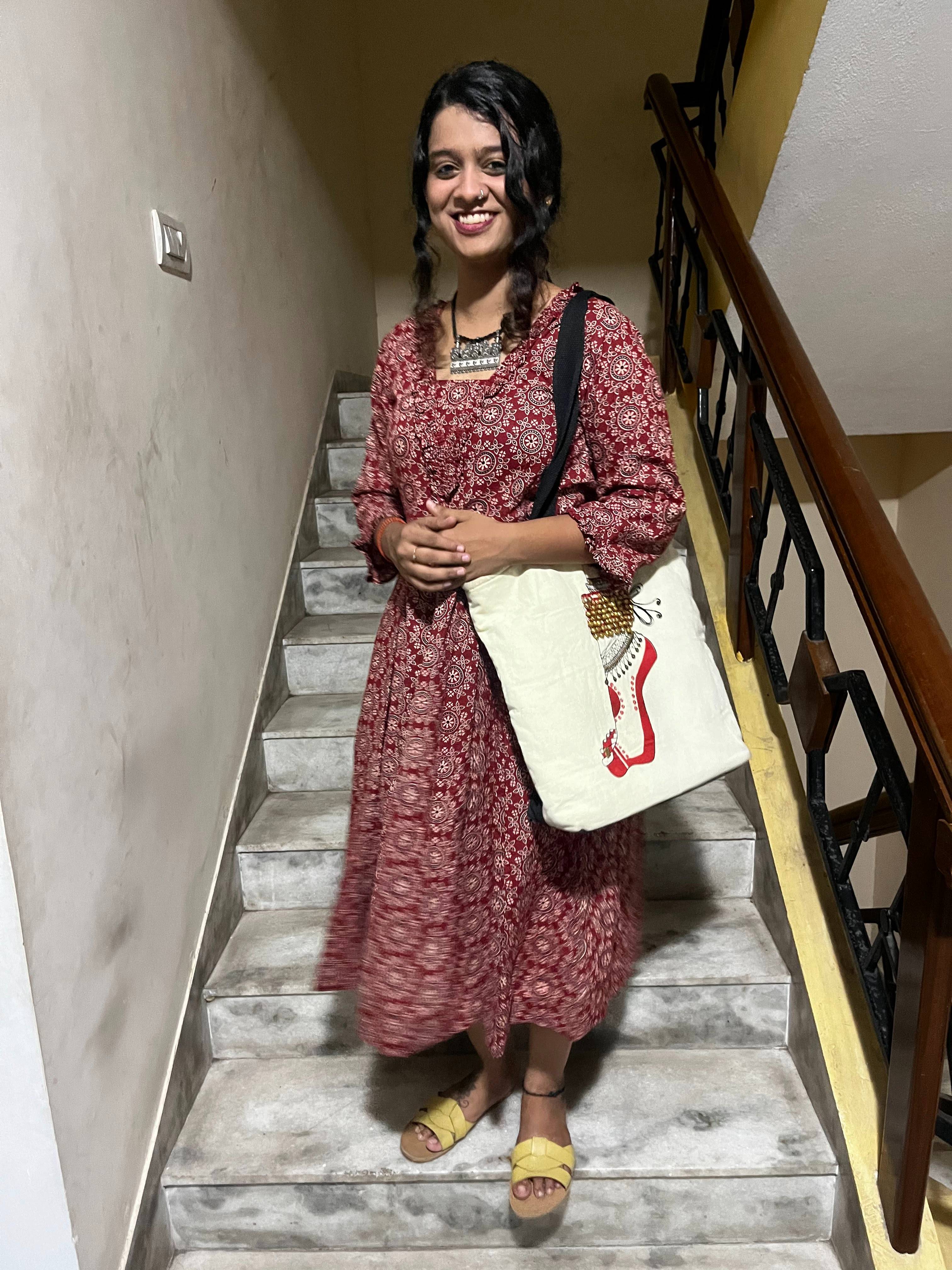 Kinkini - Dresses in Red Circle Ajrakh
