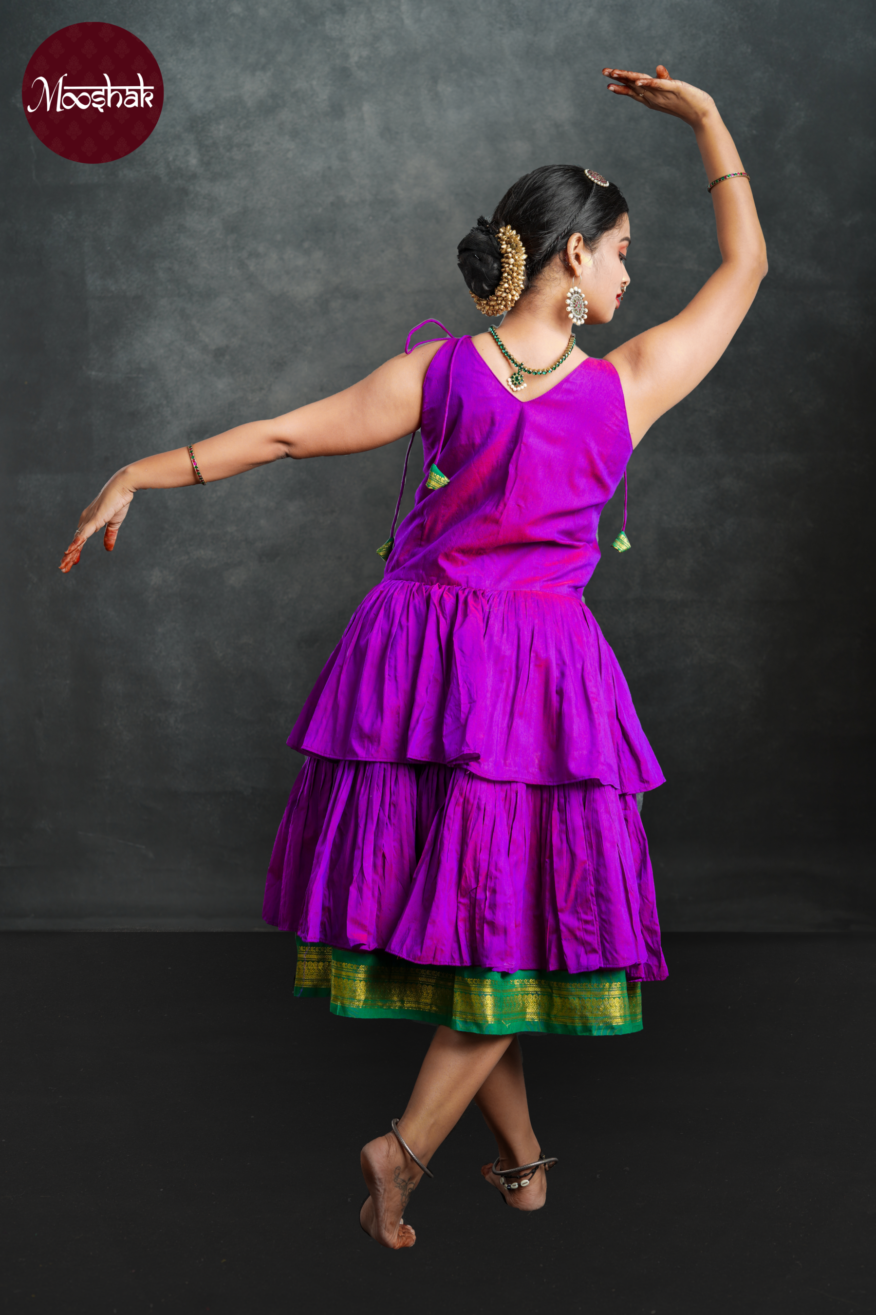 Little Miss Sunshine - Frock-Dress in Dual shade of purple