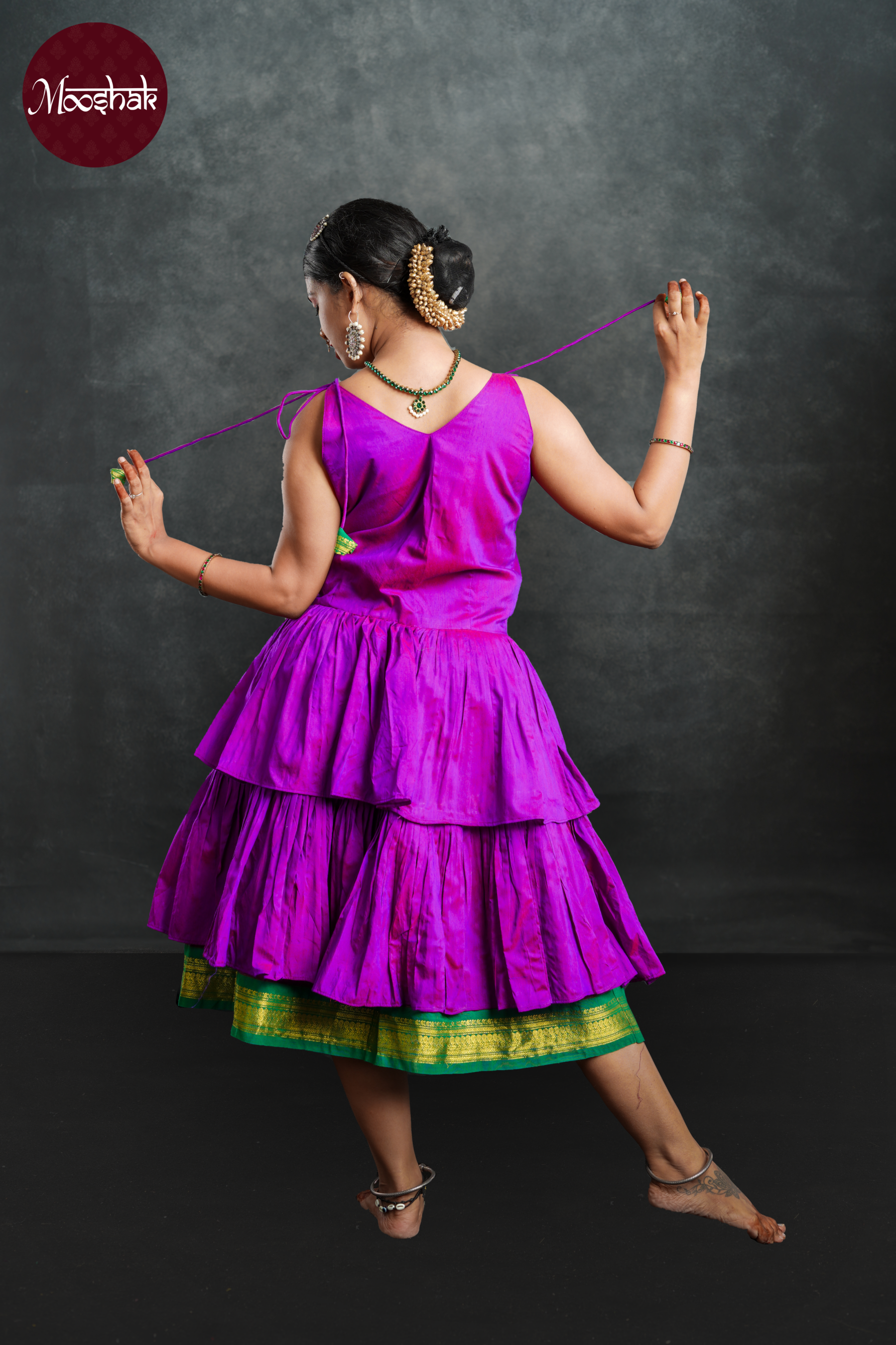 Little Miss Sunshine - Frock-Dress in Dual shade of purple