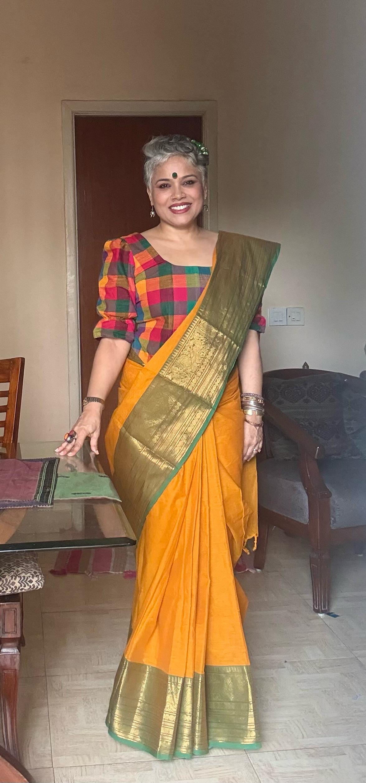 Shiuli- Corset Top in Mutlicolor Cotton Fabric