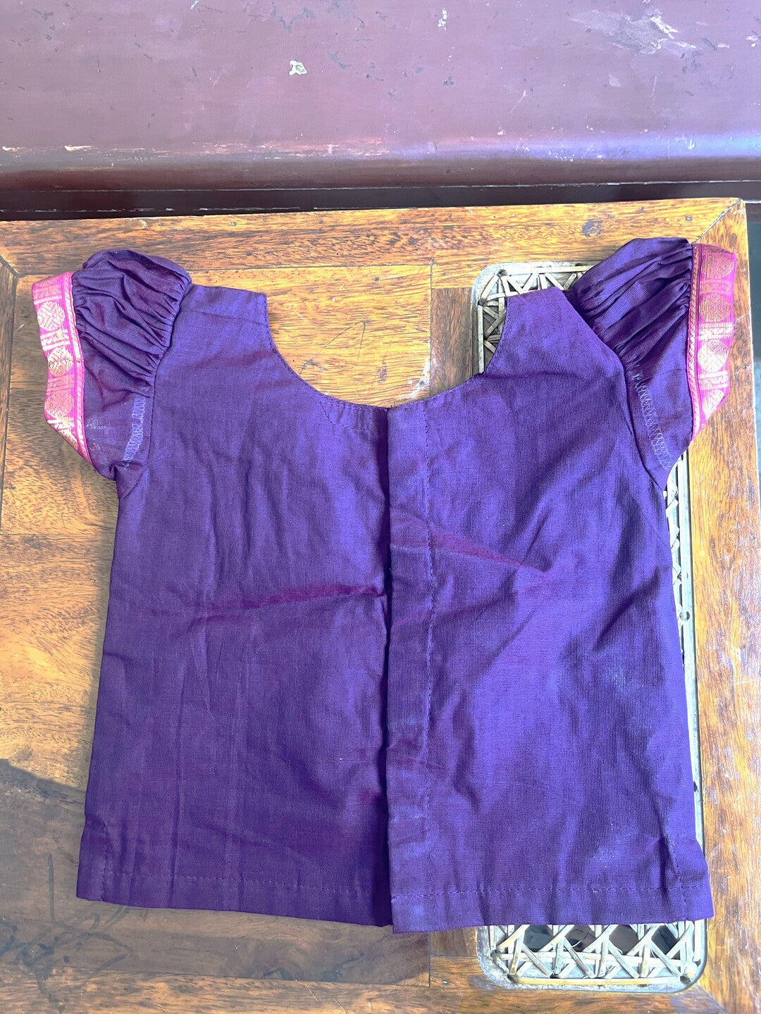 Siya - Pavada sattai in kanchi cotton in Purple color
