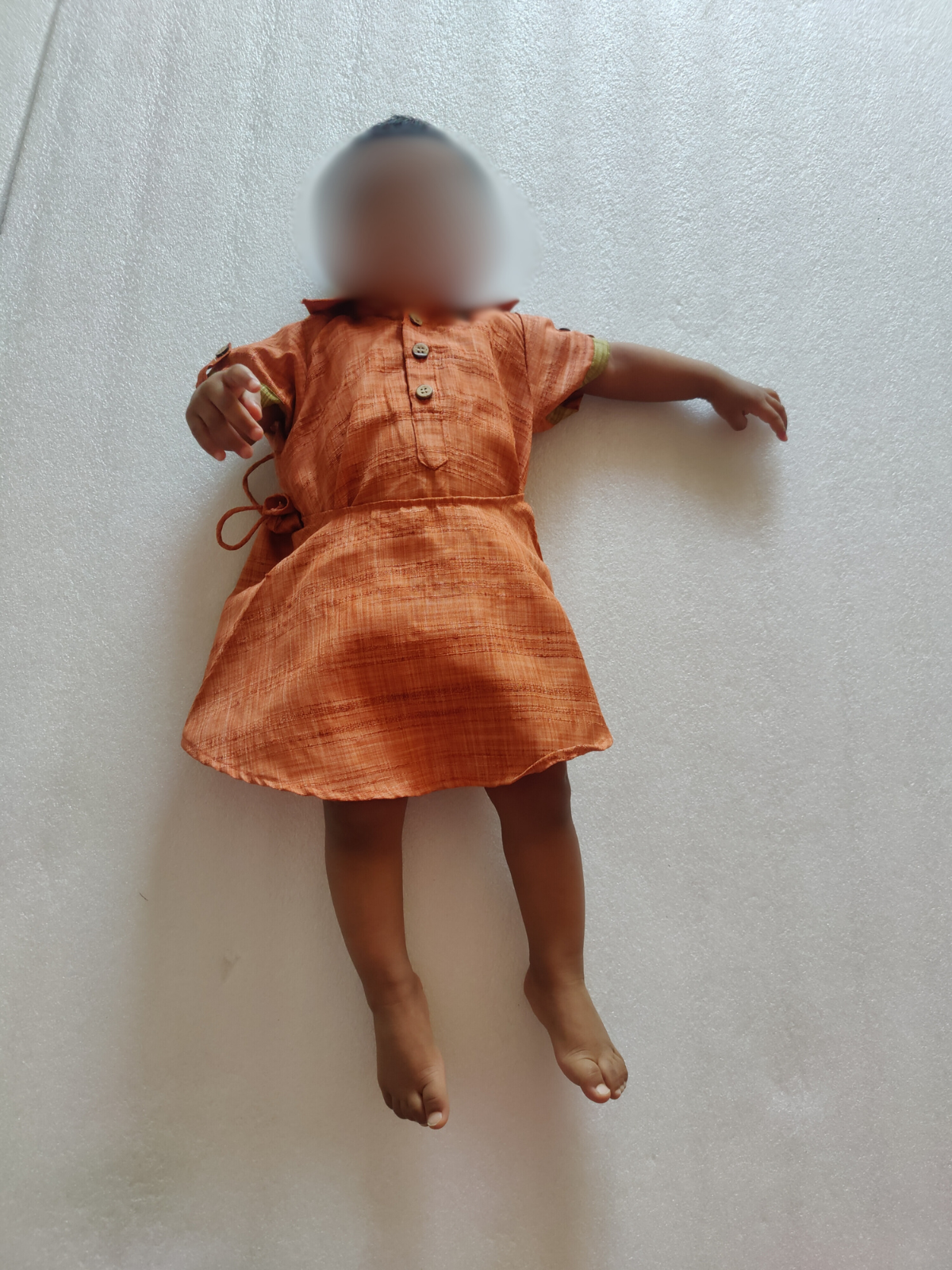 Style Angel - Onesie Collared Rompers with skirt in rust Co-Jute